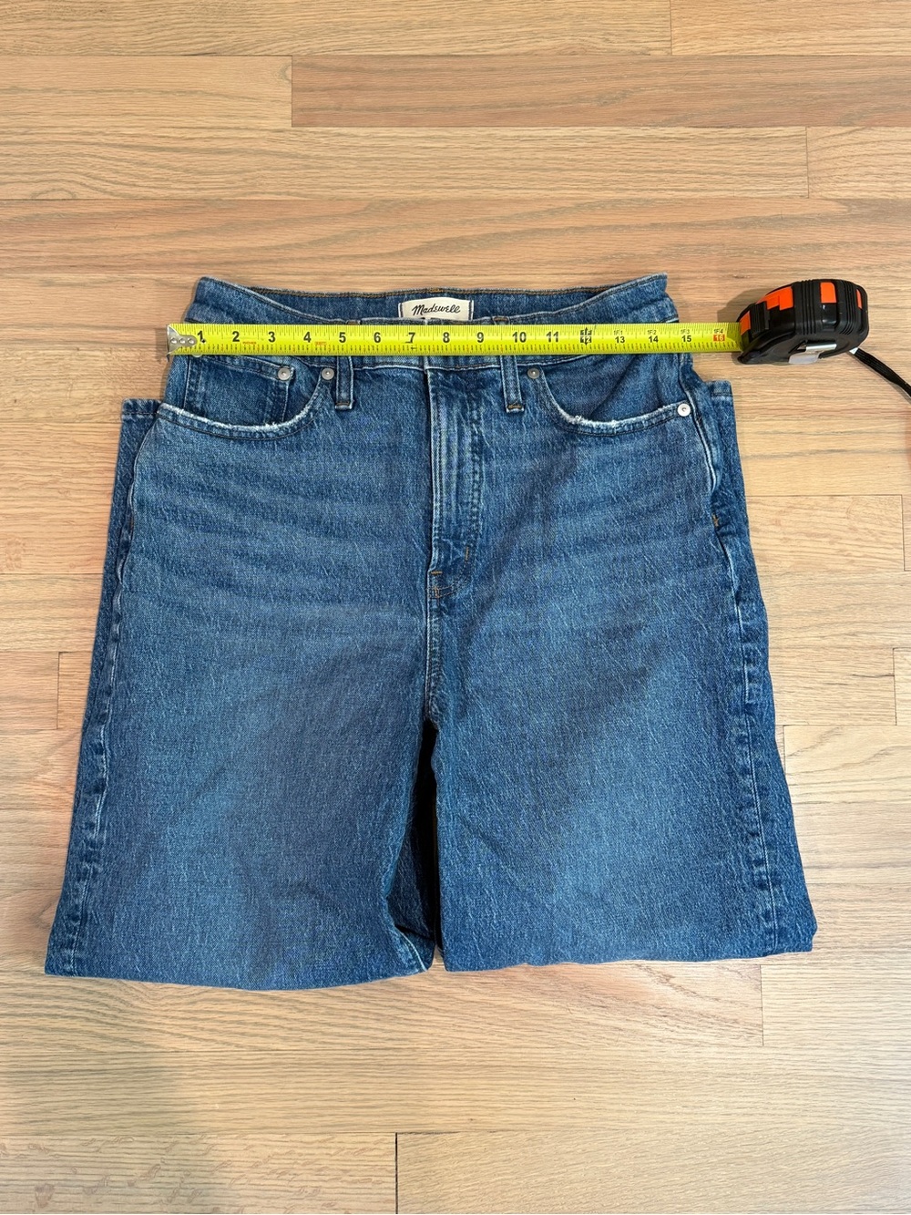 Women’s Madewell The Perfect Vintage Wide-Leg Cropped Jean, Dark Blue, 29 - Picture 7 of 7